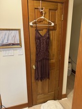 Y2K Sue Wong Vintage Silk And Lace Dress