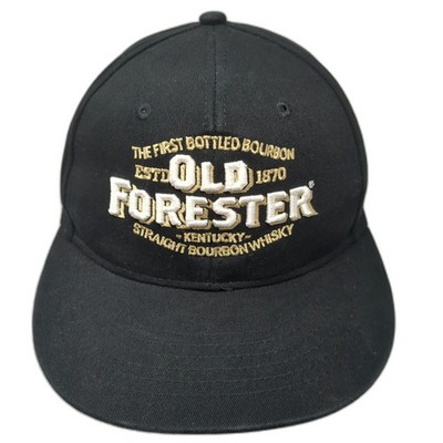 Quake City Caps Snapback Black One Size Old Forester Bourbon Whiskey Cotton Hat