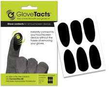 GloveTacts Ultra Thin Conductive Touch Screen Stickers for Gloves: The Black