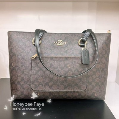 NWT COACH Station Tote Bag In Signature Canvas CCD69/CCD70/CDL99