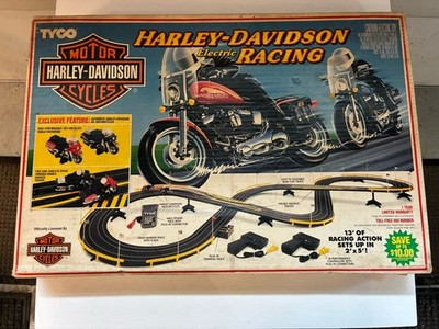 Harley Davidson Tyco Slot Car Set. Sealed And Mint