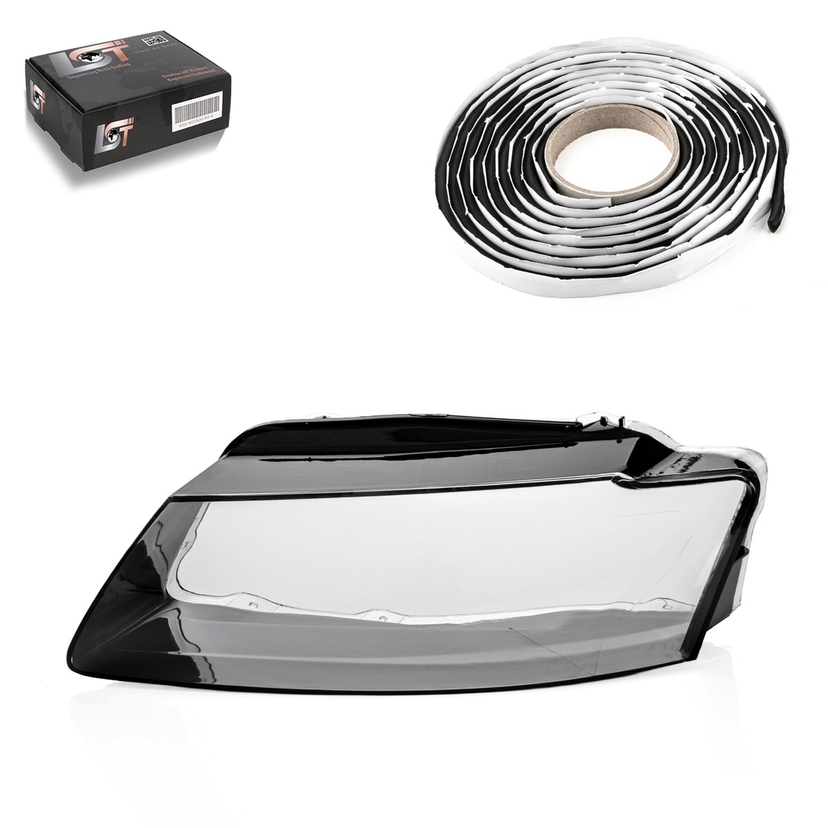 Diffusion Disc Headlight Glass Cover Left for Audi A5 8T 8F 2007-2011