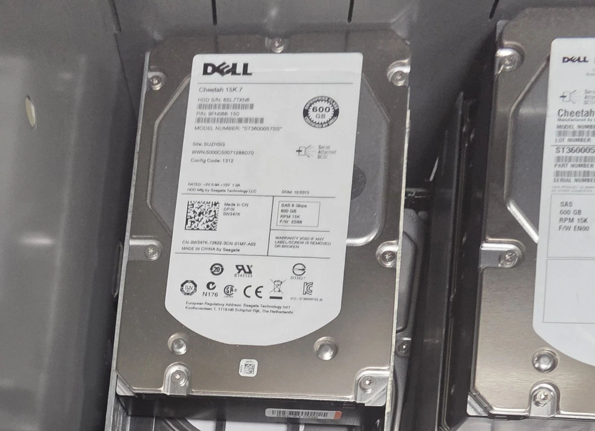 Dell 3.5 in Form Factor Internal Hard Disk Drives 600 GB Storage