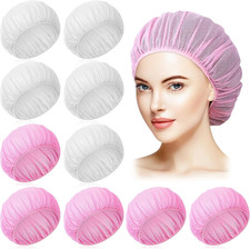 10Pc Mesh Sleeping Caps for Curly Hair Women's Hair Net Protection for Nighttime