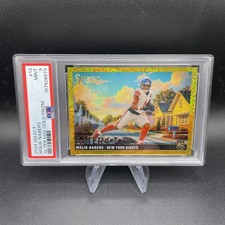 2024 Panini Select Malik Nabers Gold Prizm Alter Ego 01/10 Jersey # Match