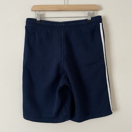 Adidas Originals Blue Cotton Sweat Shorts Men’s Medium M Gym Training Zip Pocket - Picture 2 of 10
