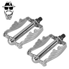 ORIGINAL LOWRIDER 1/2" Chrome Double Flat Wing Pedals Beach Cruiser Bicycles.
