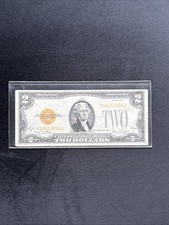 1928  G  $2 Dollar Bill  Yellow / Seal Note