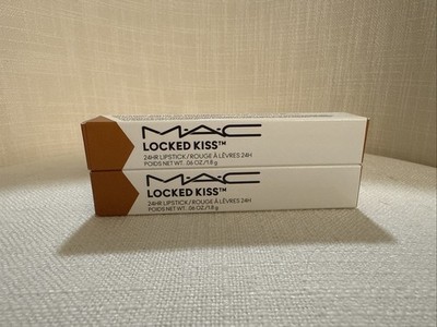 2-MAC Lipstick LOCKED KISS 24HR Lipstick, 98 Indulgent, .06oz/1.8g, New In Box