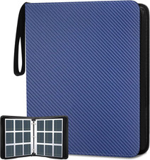 9 Pockets Trading Card Binder, 900 Pockets Baseball Card Binder with Sleeves an