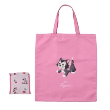 Japan Tokyo Disney Store Minnie & Figaro Shopping Eco Bag Cherry Watercolor