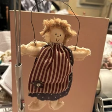 FOLK ART Girl Primitive Hanging Ref # 1