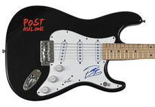 Post Malone Signed Autograph Electric Guitar Hollywood's Bleeding Beckett COA