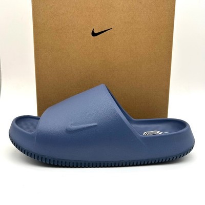 Nike Calm Slide 2.0 Mens 10 Diffused Blue IB0183-401 Foam Sandals Minimalist