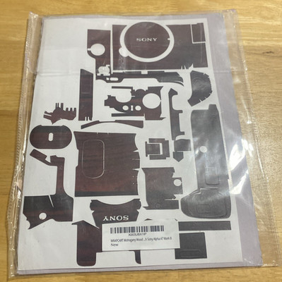 Sony Alpha A7 Mark II Camera Wrap Mohogany Wood