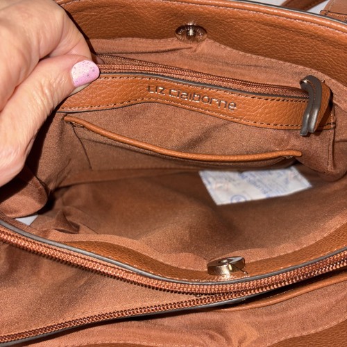 Borsa a tracolla LIZ CLAIBORNE LC Park Slope borsa a mano in pelle marrone acero LEGGI - Foto 18 di 24