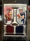 2024 Panini Contenders Rookie Ticket Dual Swatches Jayden Daniels / Drake Maye
