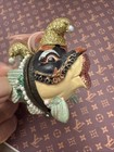 Katherine's Collection Mini Kissing Fish 2" Ornament trinket box Mask Mardi Gras — photo 4