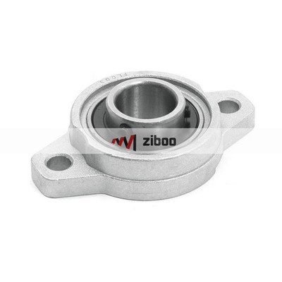 FL003 Insert 17mm Dia Metal Two Bore Pillow Flange   Bearing  #bv