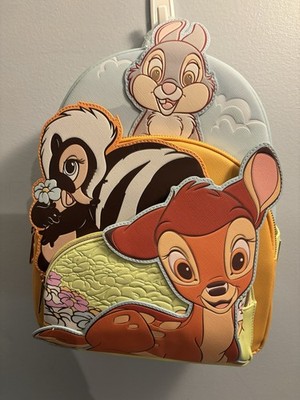 Loungefly Disney Bambi & Friends Triple Pocket Mini Backpack  display picture 3