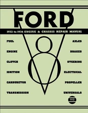 Ford Engine and Chassis Shop Manual V8 Repair 1932 1933 1934 1935 1936 Service