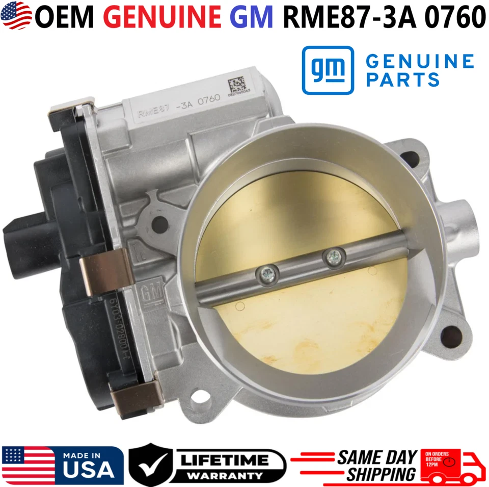 GENUINE GM Throttle Body For 2006-2009 Chevrolet GMC, RME87-3A 0760, 12580760 - Image 4 of 4