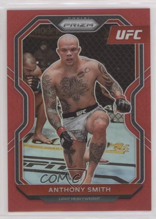 2021 Panini Prizm UFC Red Prizm 104/275 Anthony Smith #96 0q41
