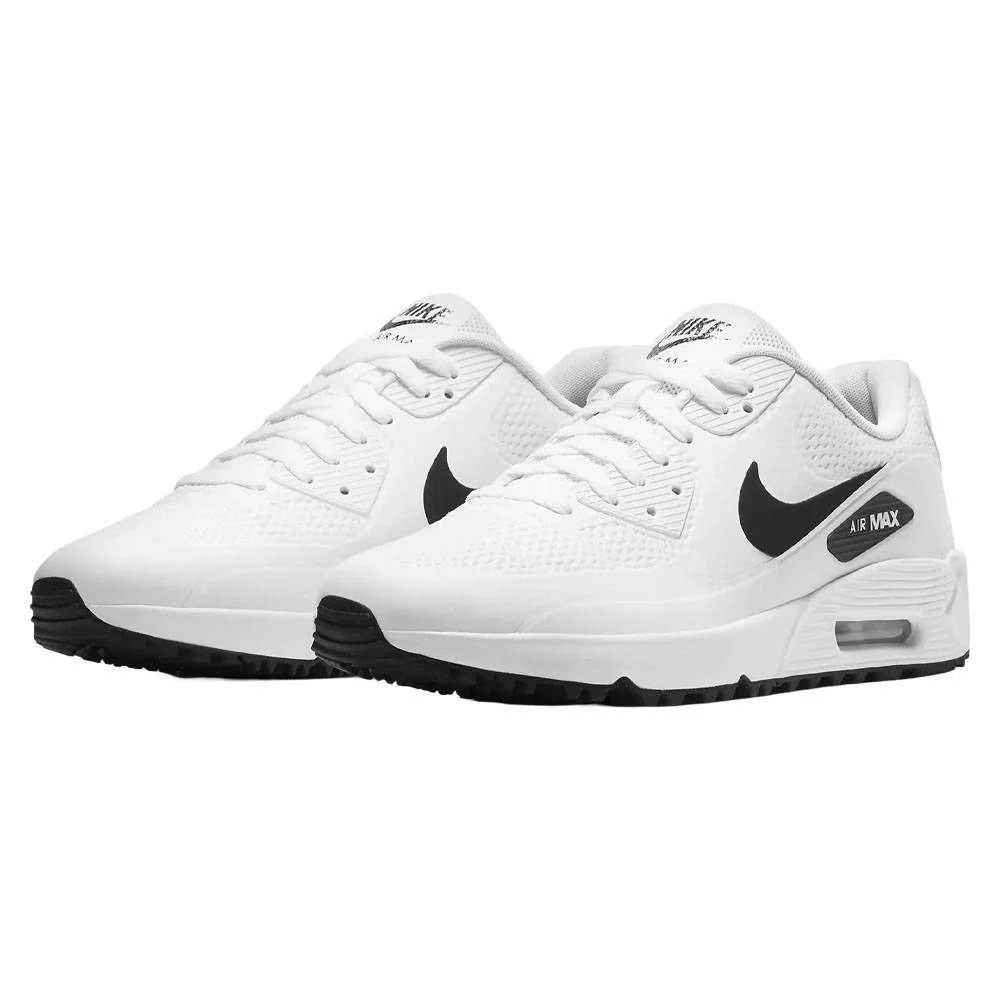 Size 13 Nike Air Max 90 G White Black Spikeless Mens Golf Shoes CU9978-101 — product photo 3 of 6