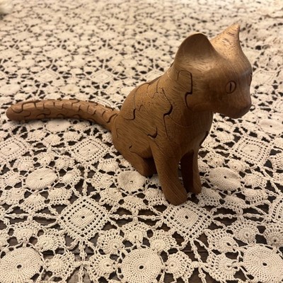 3D Wooden Cat Puzzle By Peter Chapman 