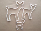 Baby Deer Faun Elk Moose Shape Cookie Cutter Dough Biscuit Pastry Fondant Sharp