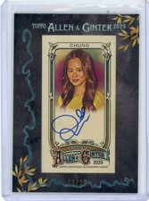 2025 Topps Allen & Ginter #MA-CH Jamie Chung Actress Mini Auto Black Frame /25