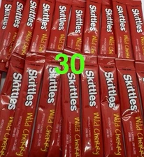 30 Wild Cherry Skittles Singles To Go Drink Mix New ZERO SUGAR *10 Calories