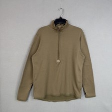 USGI Shirt Mens Medium Long Coyote Grid Fleece Gen III Cold Weather Polartec