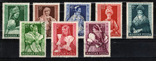 HUNGARY - 1953. Provincial Costumes Cpl.Set USED!!! Mi:1330-1337.