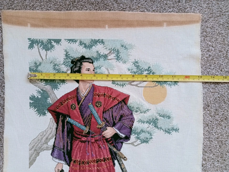 (C89) Completed Dimensions MIGHTY SAMURAI Cross Stitch Picture # 30cm x 46cm - Image 3 of 4