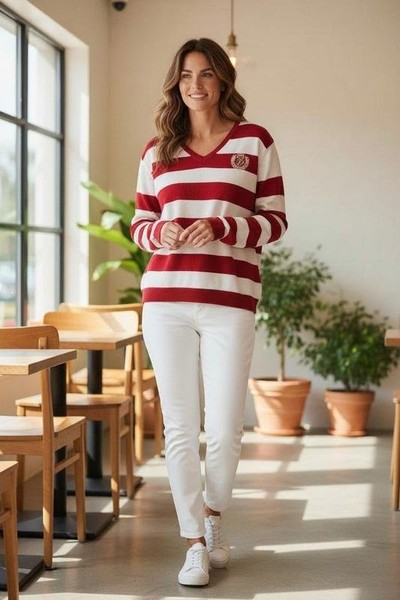 Women Paul & Shark Sweater White Cotton 44