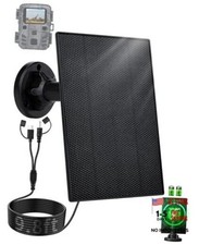 Trail Camera Solar Panel, 3W Solar Panel Charger with 5000mAh Battery and 6V
