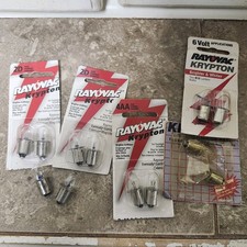 Rayovac Flashlight Bulbs 2D 4AA 6V Mixed Lot Krypton NOS