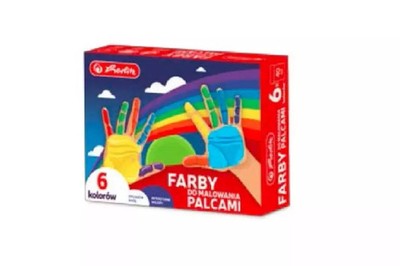 5901389575644 Farby do malowania palcami 6 kolorów Herlitz