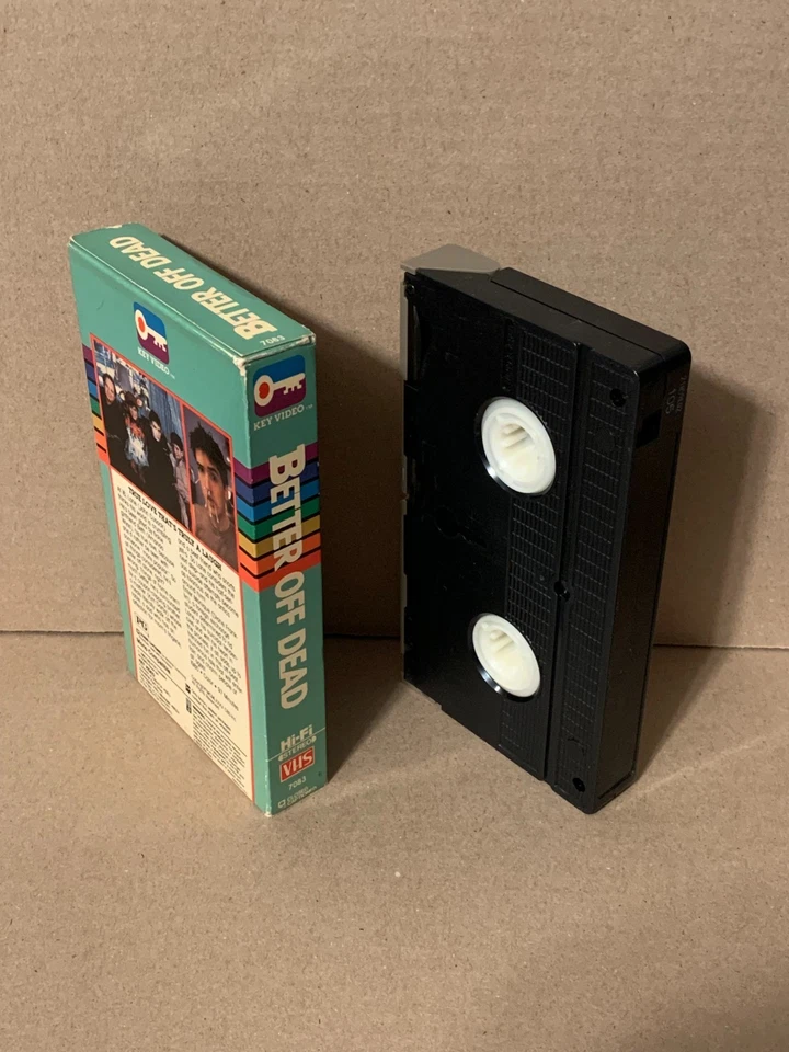 Better Off Dead [VHS] 1985 KEY VIDEO • John Cusack • Rare First Edition • Tested - Image 4 of 4