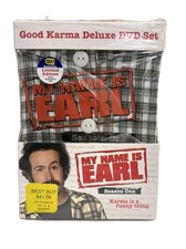 My Name is Earl Season One 1 Good Karma Deluxe DVD Set Shirt *Brand New Sealed* My Name is Earl Season One 1 Good Karma Deluxe DVD Set Shirt *Brand New Sealed*