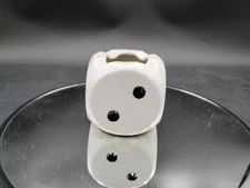 Vintage Black & White Dice Ceramic/Porcelain Ashtray Likely Made In Japan