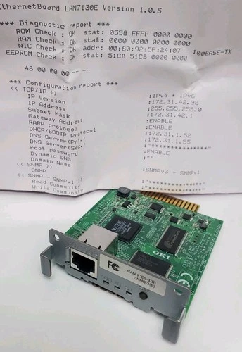 Oki LAN7130E Network Card Module Lan 7130e 7130