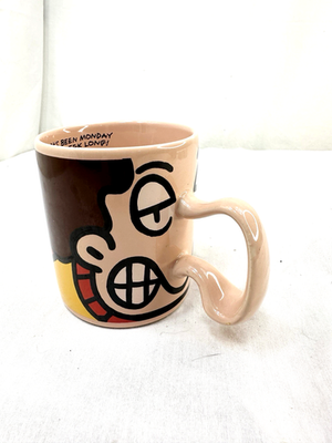 #ad Big Nose Handle Mug Coffee Daikin High on Stress Stanley Papel Cartoon 12 Oz FS $21.99