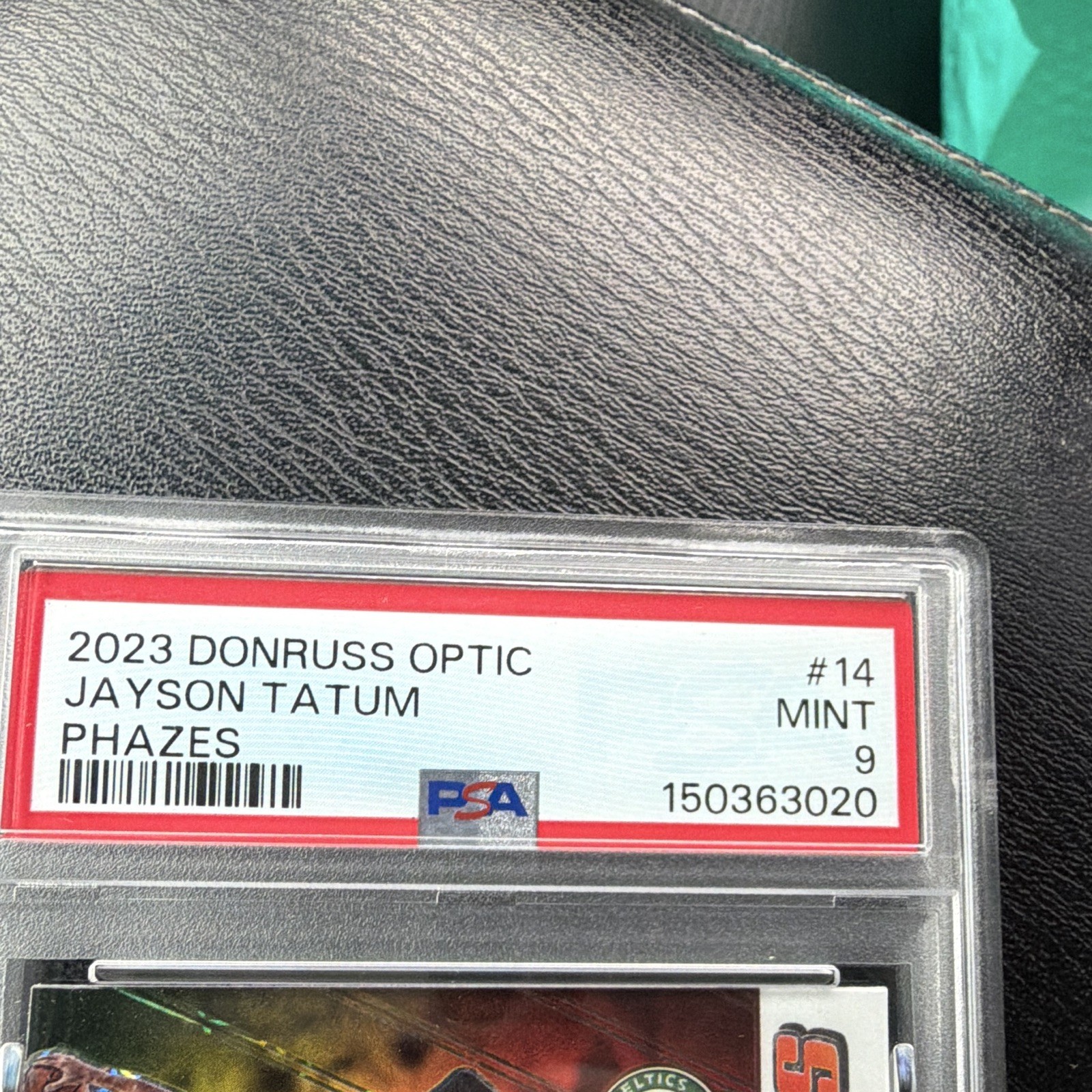 Panini 2023-24 Donruss Optic Jayson Tatum Celtics Phazes #14 PSA 9 view 3