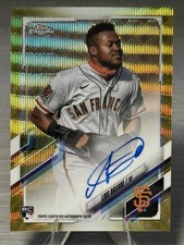 🔥⚾️LUIS BASABE 2021 Topps Chrome Rookie Gold Wave Refractor RC AUTO⚾️🔥