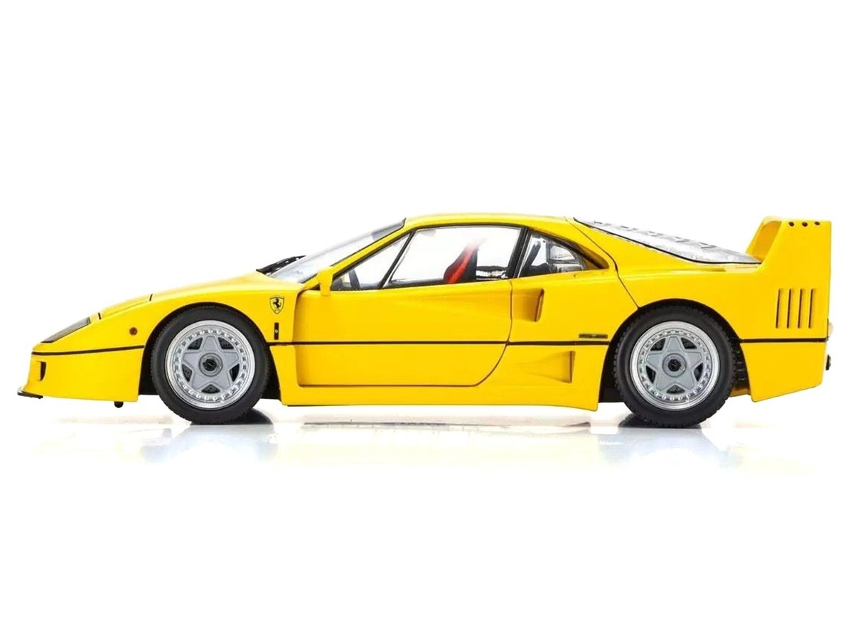 FERRARI F40 YELLOW 1/18 DIECAST MODEL CAR BY KYOSHO KS08416 Y | eBay