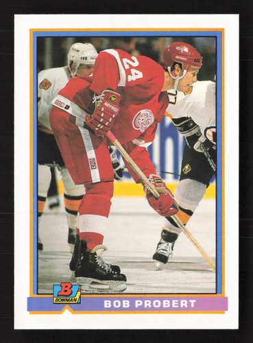 Bob Probert #55 1991 Bowman card