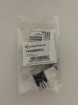 7444000423 Kindermann Cat6 (RJ45) Anschlussblende   Netzwerkdose, Keystone Jack