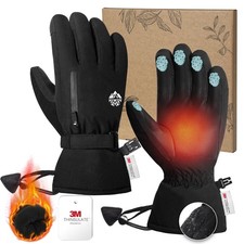 Ski Gloves for Men Women Waterproof Insulated, Winter Snow Gloves for Extreme...